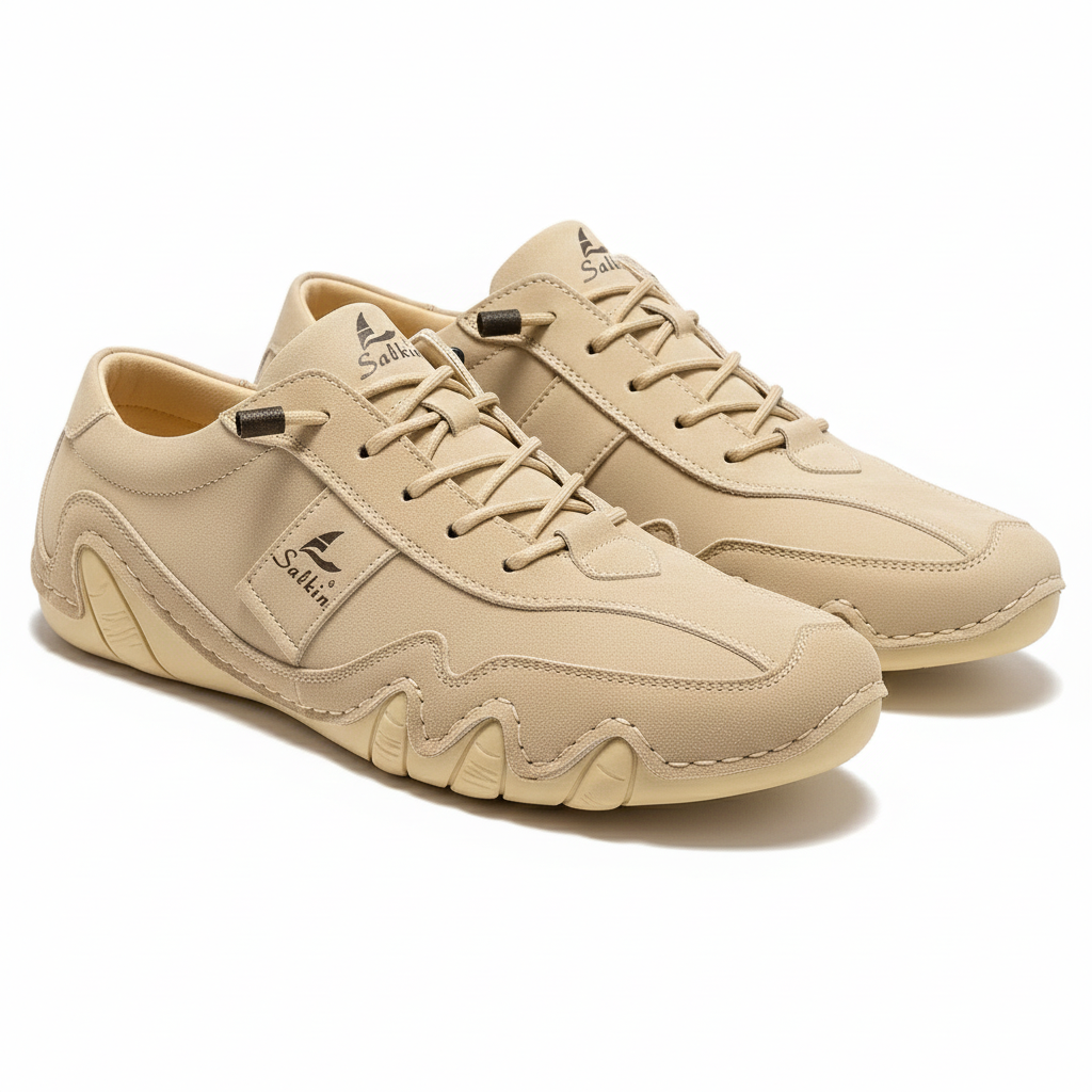 Yendell Men's Lightweight Leather Sneakers | Comfort