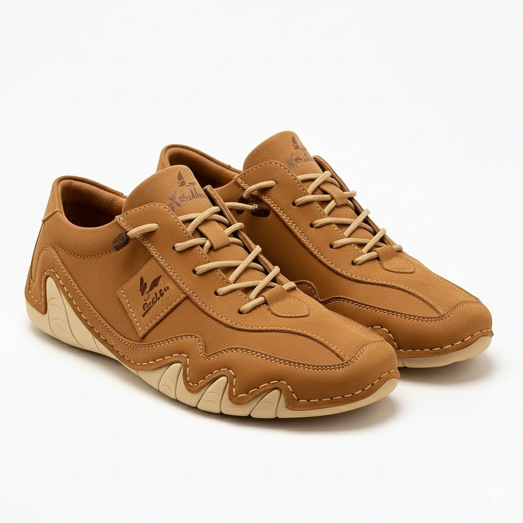 Yendell Men's Lightweight Leather Sneakers | Comfort