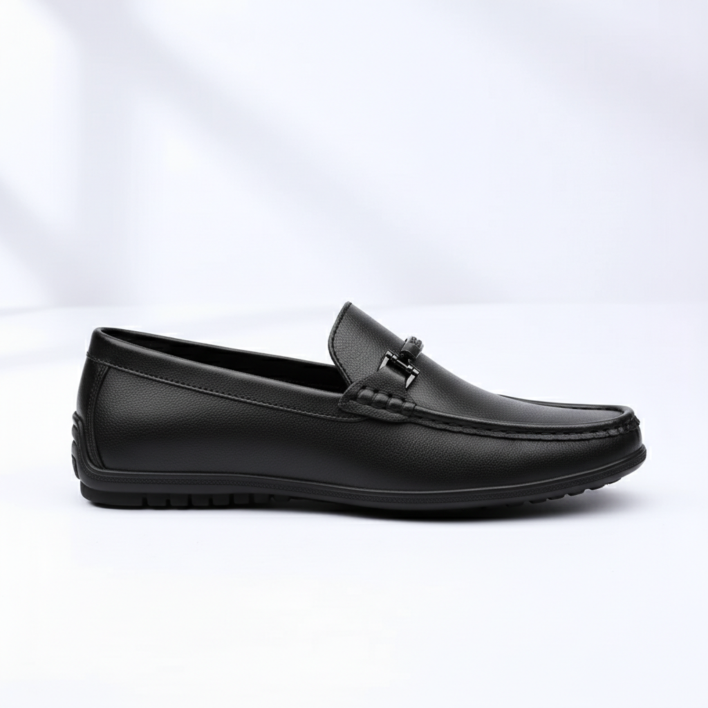 Elvian Men's Genuine Leather Formal Slip On Loafers | Work