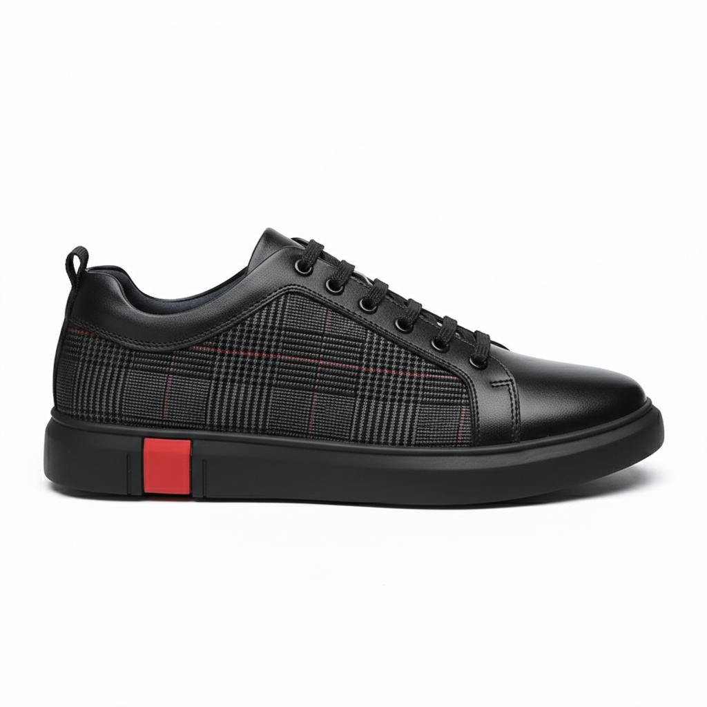 Valnero Men's Flat Leather Walking Sneakers | Everyday